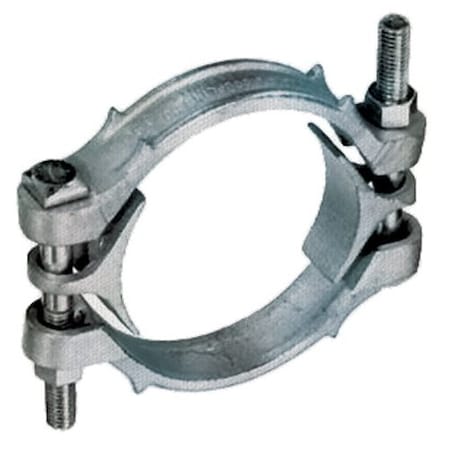 Kuriyama 9 15/16 to 11 3/8 in. Size Range Zinc Plated Ductile Iron Double Bolt Hose Clamp DB1125
