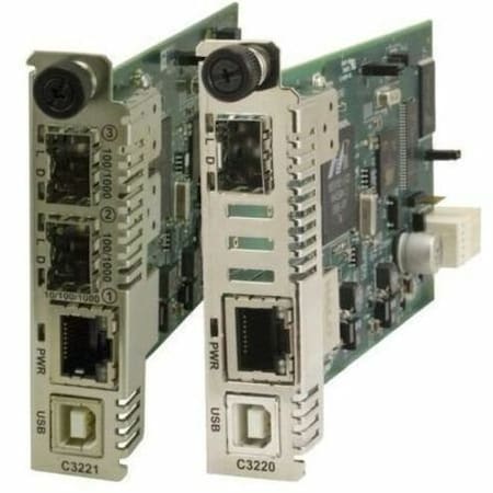 Transition Networks MEDIA CONVERTER- 10/100/1000BASET TO 2XSFP C3221-1040