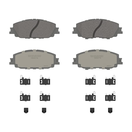 Wagner Brake OEX Front Disc Brake Pad Set Premium Ceramic, OEX2176