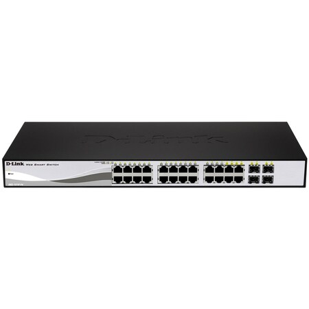 D-Link SUPPORTS 24 X 10/100/1000BASE-T POE PORTS 4 X GIGABIT RJ45/S DGS-1210-28P