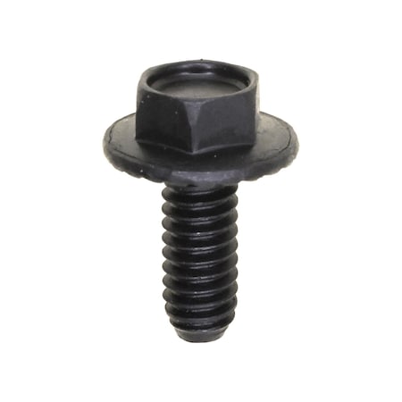 Auveco 1/4in-20 x 5/8in Hex Washer Head Spin Lock Bolt, 100PK 2753