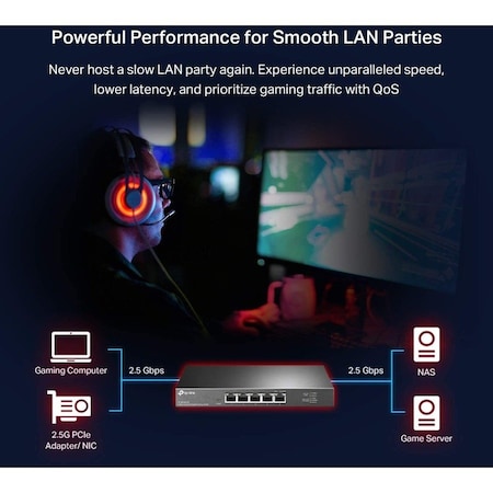 Tp-Link 5-PORT 2.5G MULTI-GIGABIT DESKTOP SWITCH TL-SG105-M2