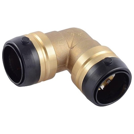 Sharkbite Elbow, Brass, Push-Fit 1 1/4", 1 1/4" UXL0235