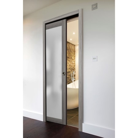 Sartodoors Double French Interior Door, 36" x 80", Chocolate PLANUM2102S-GA-2484