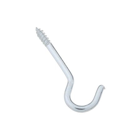National Hardware V2040 Series Ceiling Hook, 5 lb Working Load, #14, Steel, Zinc, 10PK N120-683