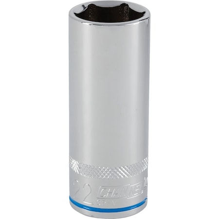 Channellock 1/2'' Drive 22 mm 6-Point Deep Metric Socket 351354