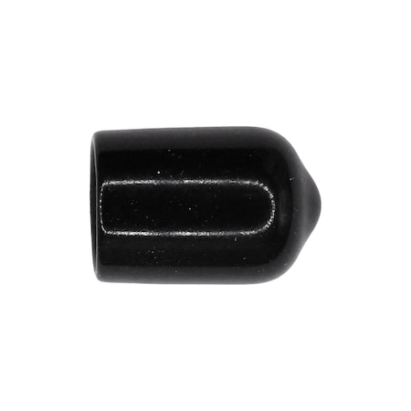 Auveco Vinyl Vacuum Cap Black For 3/8in Diameter Tube, 50PK 18205