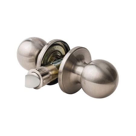 Pamex Saturn Knob Passage Lock Satin Nickel Finish FT3P30