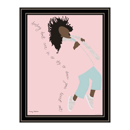 Homeroots Dance Your Heart Out Black Framed Print Wall Art 529976