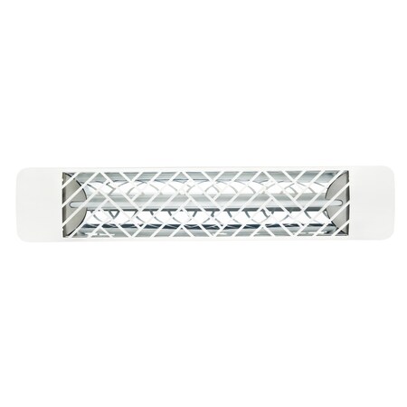 Eurofase 304 SS 39in Single Element 2500W 208V Heater, White, Chevron Decor Plate EF25208W1