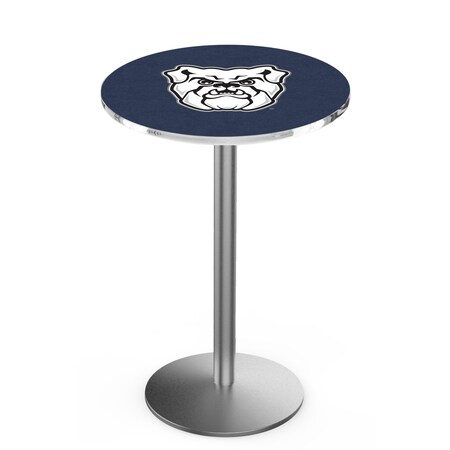 Holland Bar Stool Co 36" Stainless Steel Butler University Pub Table, 36" dia. Top L214S3636Butler