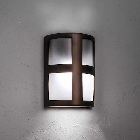 Luxury Lighting Varien Bay 13 in Tall Outdoor Ceramic Wall Light, Rubbed Bronze Paint Finish, 2PK (2) 102-77(W4)-ABr-ud-7-17