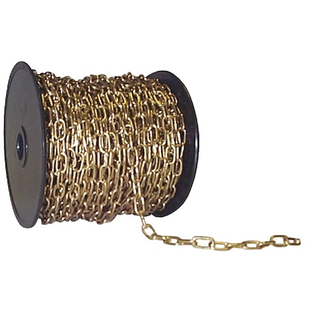 Campbell No.19 82 ' Brass-Plated Low-Carbon Steel Craft Chain 711917