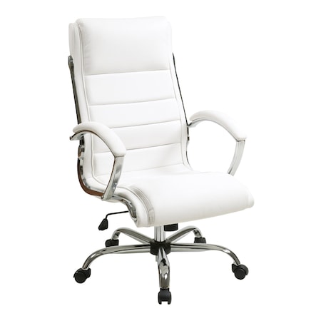 Office Star Products FL Series Executive Chair, White FL1327C-u11