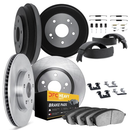 Dynamic Friction Co DFC Brake Rotor- Heavy Duty Brake Pad includes Hardware 6214-47058