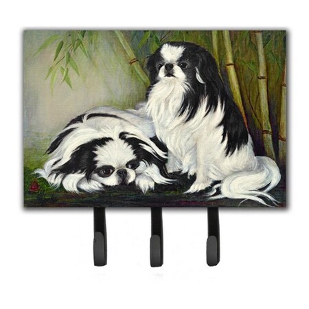 Carolines Treasures Japanese Chin Bamboo Garden Leash and Key Holder MH1044TH68