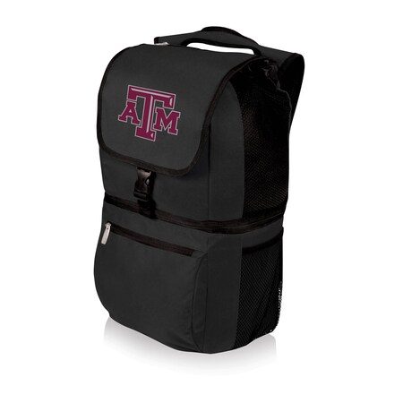 Picnic Time Family Of Brands NCAA Texas A&M Aggies Zuma Backpack Cooler - Soft Cooler Backpack - Lunch Cooler, Black 634-00-175-564-0