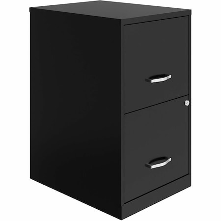 Nusparc 2-Drawer Vertical File Cabinet, 14.2" x 18" x 24.5", Black NPRVF218AABK