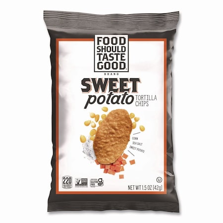 Food Should Taste Good Tortilla Chips, Sweet Potato with Sea Salt, 1.5 oz., 24PK 9776124