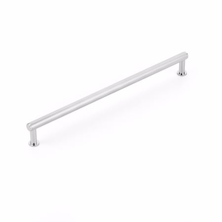 Schaub 10in Center to Center Pub House Knurled Cabinet Pull Polished Chrome Finish 5010-26