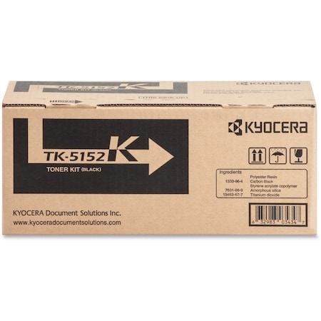 Kyocera Black Toner Cartridge 12K YLD 1T02NS0US0 TK5152K