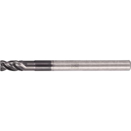 Pferd PFERD Chamfered End Mill, 4 flutes, 3/16'' Dia, 3/8'' APMX, 2-1/4'' OAL, cylindrical shank 23003045