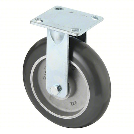 Rwm Plate Caster, Rigid, Polyurethane, 9 1/2"H 48-UAB-0821-R-ESD