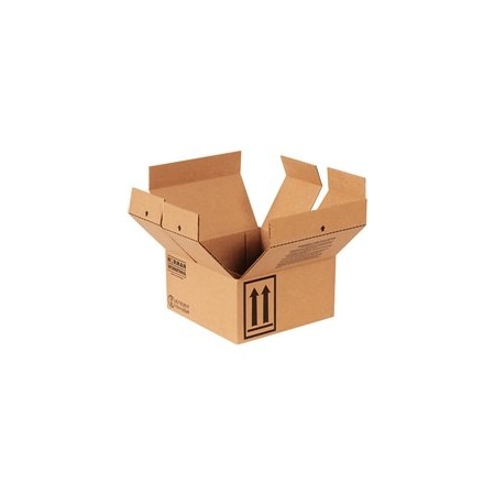 Bubblefast 25-9 7/16 x 9 7/16 x 5'' 4 - 1 Quart Haz Mat Boxes, 25PK BFHAZCO4Q