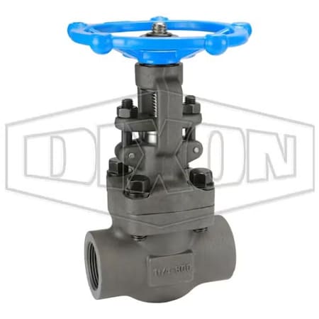 Dixon Gate Valve, 1-1/4 in, FNPT, Class 800, Forged Steel Body FSGV125