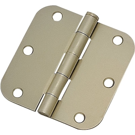 Prosource Door Hinge, Steel, Satin Brass, Loose Pin, 180 deg Range of Motion, Screw Mounting 20347US4