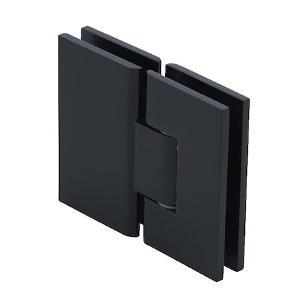 Cr Laurence Matte Black Victoria 180 Degree Glass-to-Glass Series Hinge VCT180MBL