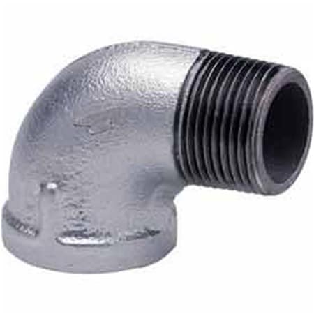Anvil 0.75 in. Galvanized Malleable 90 deg Street Elbow - 150 PSI B1754637