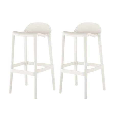 Lagoon Indoor and Outdoor Joyous Resin Bar Stool, 2PK 7057W9-BBLGS