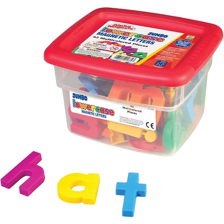 Educational Insights AlphaMagnets Jumbo Lowercase, Multi-Colored, 42 Pieces 1684