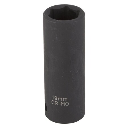Vulcan Deep Impact Socket, 19 mm Socket, Black Phosphate, MT6580217 MT6580217