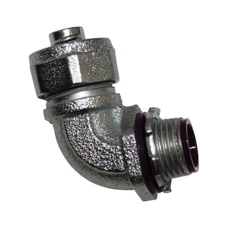 Sigma Engineered Solutions 45764 90 deg Connector Liquid Tight for Connecting Conduit 0.75 in. 3539491