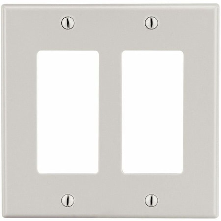 Hubbell Wiring Device-Kellems WallPlate, Decor-Rocker, Almnd, Polycarb P262LA