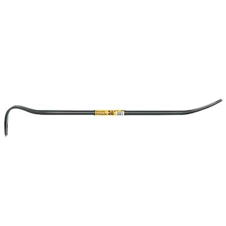Vulcan Wrecking Bar, 36 in L, Steel, Black, 7/8 in BU-90X