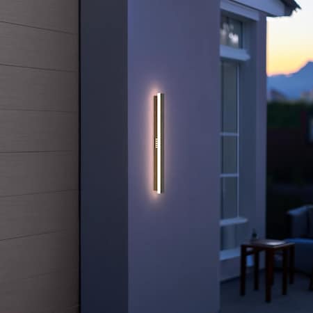 Leeki Outdoor Wall Light Bar Lamp, 24 inch, Black LKI-1025