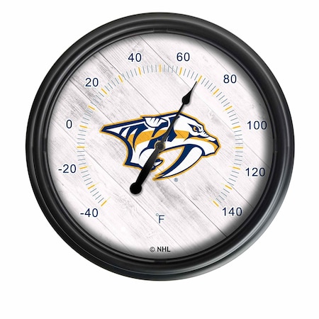 Holland Bar Stool Co Nashville Predators Indoor/Outdoor LED Thermometer ODThrm14BK-08NshPre