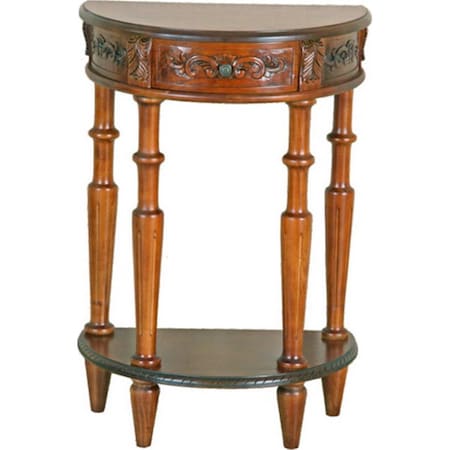 International Caravan Carved Small 1 and 2 Moon 2-Tier Wall Table 3889