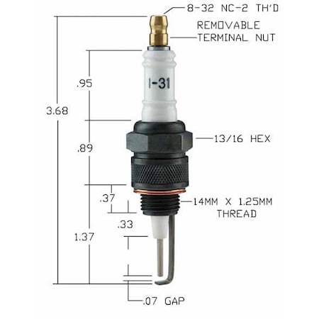 Auburn I-31 Spark Plug 14Mm CS12989