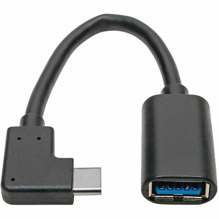 Tripp Lite USB C TO USB-A CABLE RIGHT ANGLE 3.1 5 GBPS USB TYPE C M/F 6IN U428-06N-F-CRA