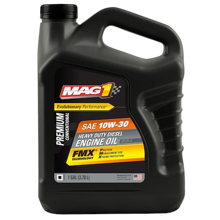 Mag 1 Diesel Engine Oil, 10W-30, Conventnl, 1gal MAG62924