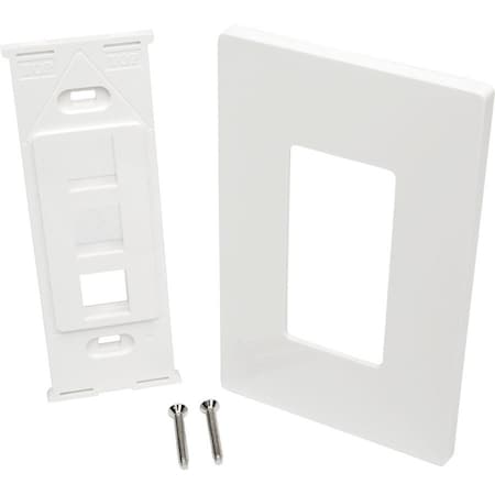 Tripp Lite Single-Gang 3-Port Wallplate Keystone Cat5/6 USB/HDMI/DP/RCA TAA N080-103