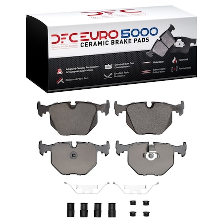Dfc 5000 Euro Ceramic Disc Brake Pad Set, 1600-0683-01