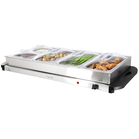 Megachef Buffet Server & Food Warmer With 5 Removable Sectional Trays 750123025M