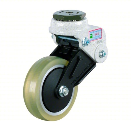 Foot Master Bolt-Hole Caster, 125mm dia, Swivel, PU GDS-125A-65SS