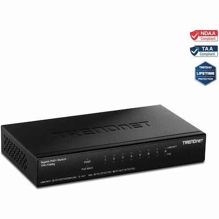 Trendnet 8-PORT GIGABIT POE+ SWITCH TPE-TG82G