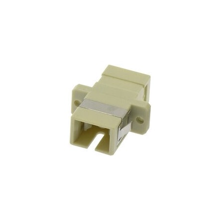 Cable Wholesale Fiber Optic Coupler with Flange, SC/UPC Simplex, Multimode, Simplex Plastic Housing 34F2-CC401
